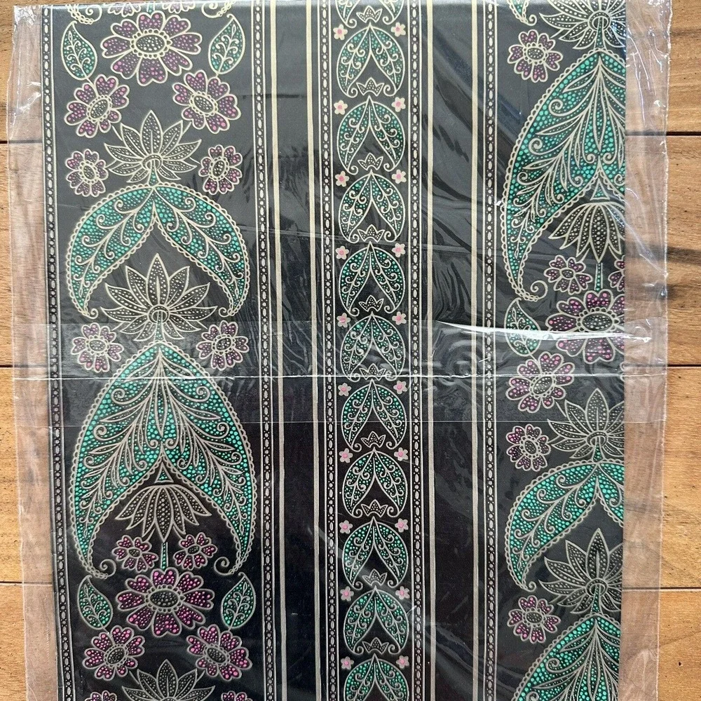 Vintage Carlton Cards Gift Wrap Lot Of‎ 10 Heavy Wrapping Paper Floral Flowers